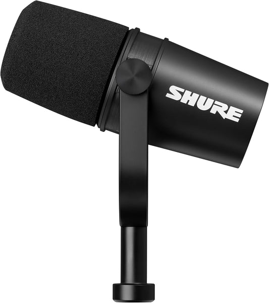 Shure MV7X – Professional-Quality XLR-Only Dynamic Microphone for Podcasting and Vocal Recording, Voice Isolation Technology, All-Metal Construction, Compatible with Mic Stands