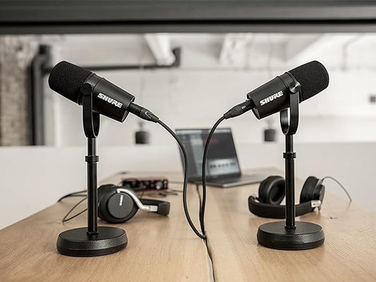 Shure MV7X – Professional-Quality XLR-Only Dynamic Microphone for Podcasting and Vocal Recording, Voice Isolation Technology, All-Metal Construction, Compatible with Mic Stands