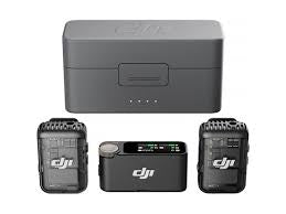 DJI Mic 2 (2 TX + 1 RX + Charging Case), Wireless Lavalier Microphone, Intelligent Noise Cancellation, 32-Bit Float Internal Recording, 820-Foot Range